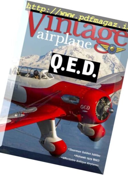 Vintage Airplane – March-April 2015 Cover