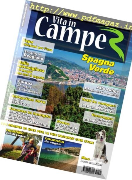 Vita In Camper – Luglio-Agosto 2015 Cover