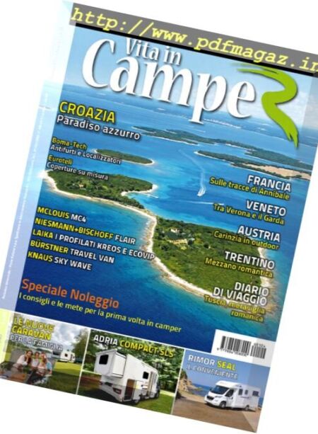 Vita In Camper – Maggio-Giugno 2016 Cover
