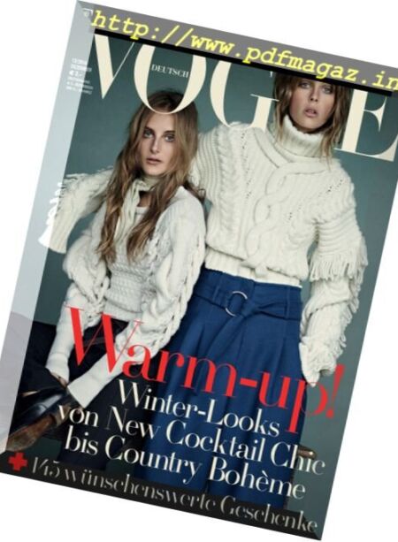 Vogue Germany – Dezember 2016 Cover