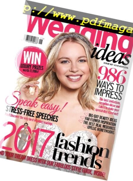 Wedding Ideas – November 2016 Cover