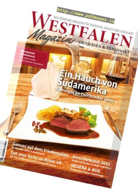 Westfalen Magazin – Herbst 2016 Cover
