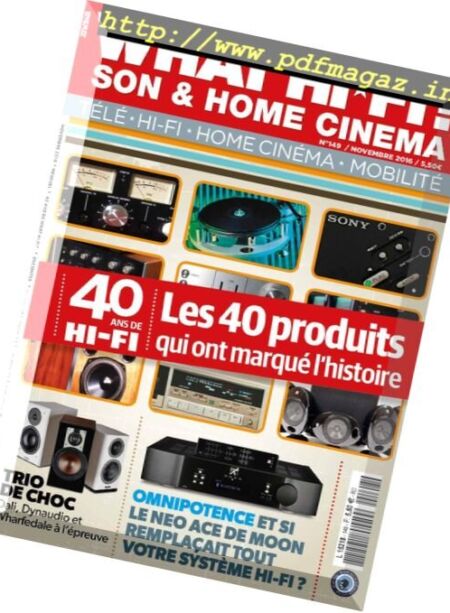 What Hi-Fi France – Novembre 2016 Cover