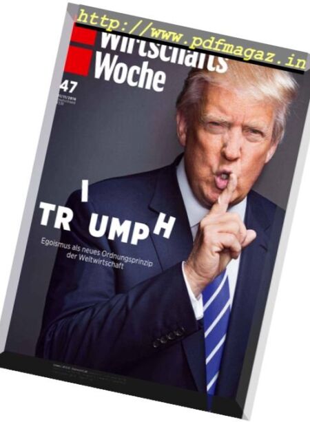 WirtschaftsWoche – 11 November 2016 Cover