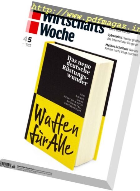 Wirtschaftswoche – 28 Oktober 2016 Cover