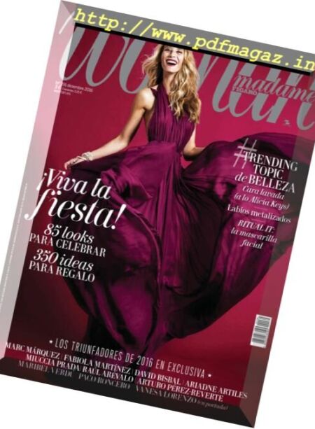 Woman Madame Figaro – Diciembre 2016 Cover