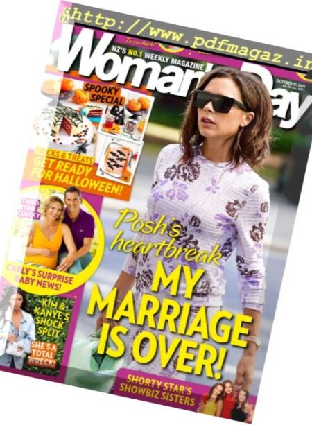 Woman’s Day Magazine NZ – October 31, 2016 Cover