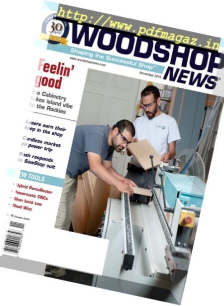 Woodshop News – November 2016 Cover