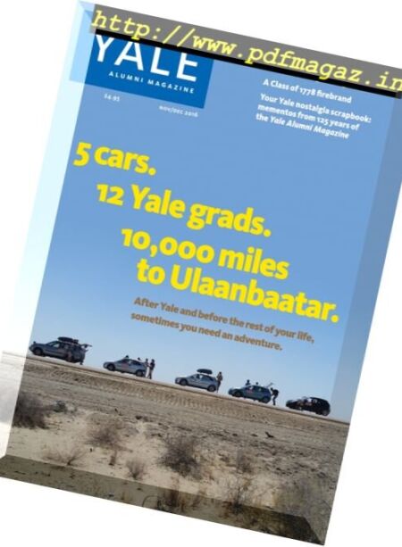 Yale Alumni Magazine – November-December 2016 Cover