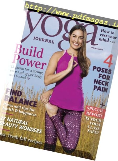 Yoga Journal USA – November 2016 Cover
