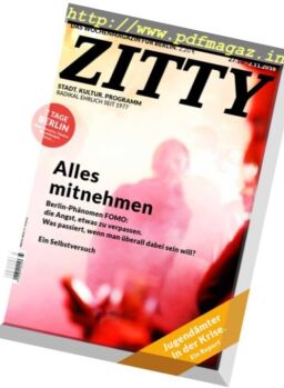 Zitty – 27 Oktober 2016