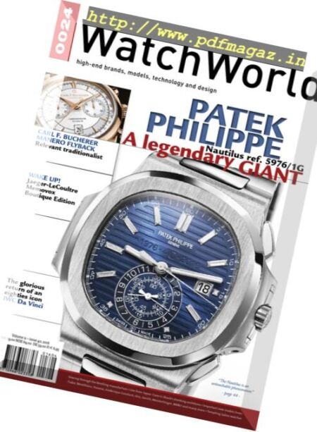 0024 Watchworld – Volume 11 Issue 40 2016 Cover