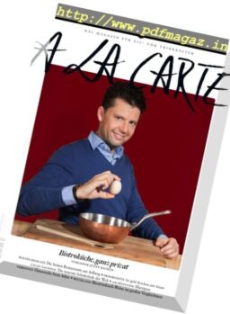 A La Carte – Winter 2016