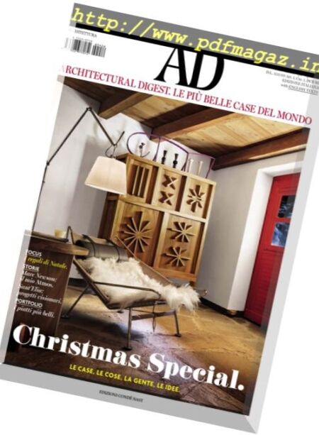 AD Architectural Digest Italia – Dicembre 2016 Cover