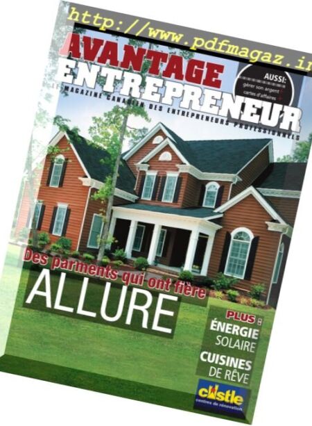 Advantage Entrepreneur – Automne 2012 Cover