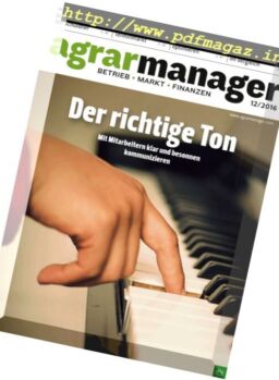 Agrarmanager – Dezember 2016