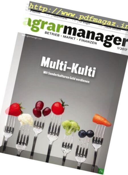 Agrarmanager – Januar 2017 Cover