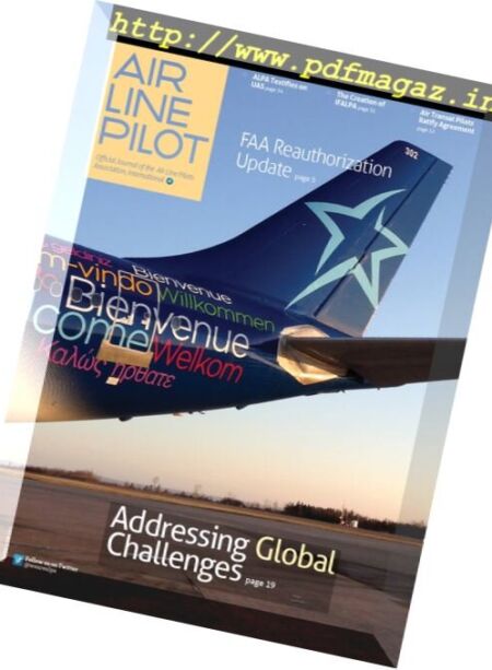 Air Line Pilot – April 2016 Cover