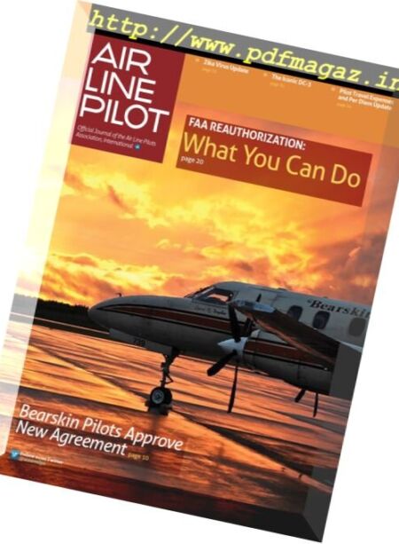 Air Line Pilot – March 2016 Cover