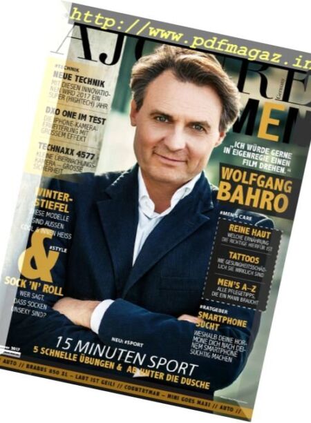 Ajoure Men – Januar 2017 Cover