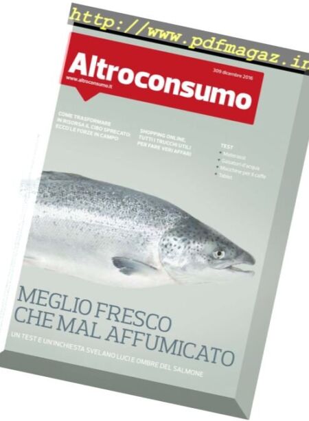 Altroconsumo – Dicembre 2016 Cover