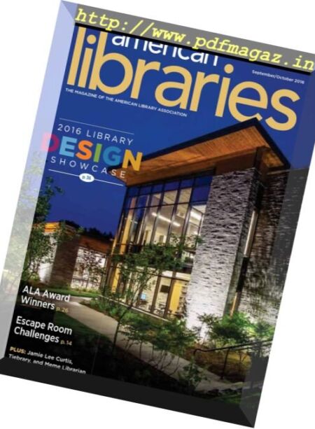 American Libraries – September-October 2016 Cover