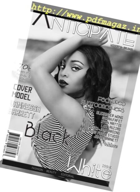 Anticipate Magazine – Issue 5. 2016 Cover