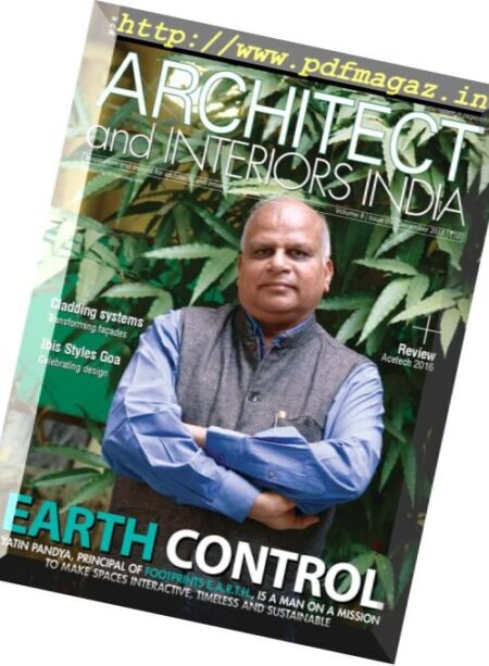 Architect and Interiors India – December 2016 Cover