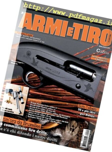 Armi e Tiro – Dicembre 2016 Cover
