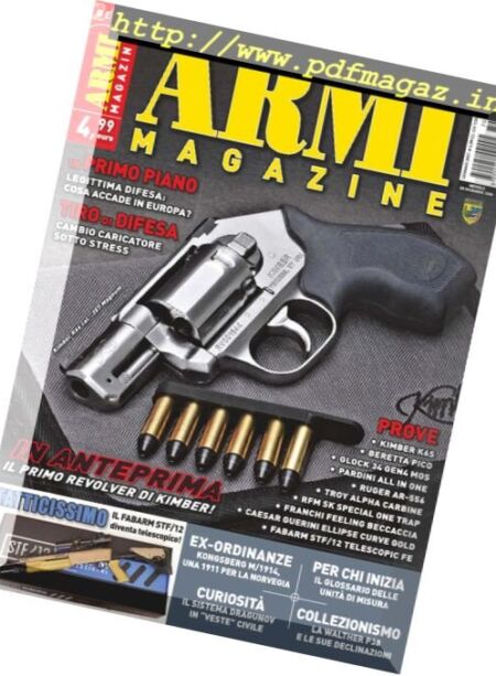 Armi Magazine – Gennaio 2017 Cover
