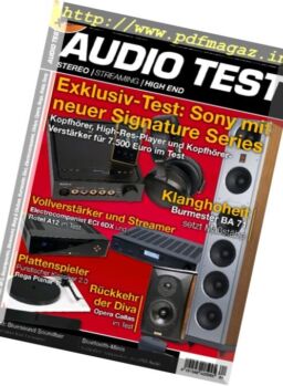 Audio Test – Nr.1, 2017
