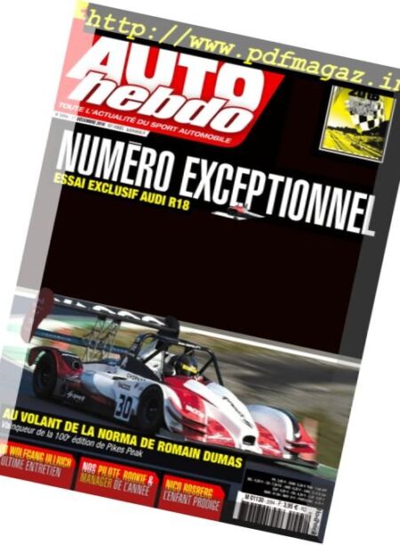 Auto Hebdo – 21 Decembre 2016 Cover