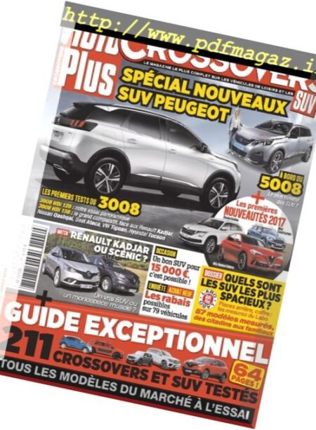Auto Plus – Hors Serie Crossovers N 3, – 2016 Cover