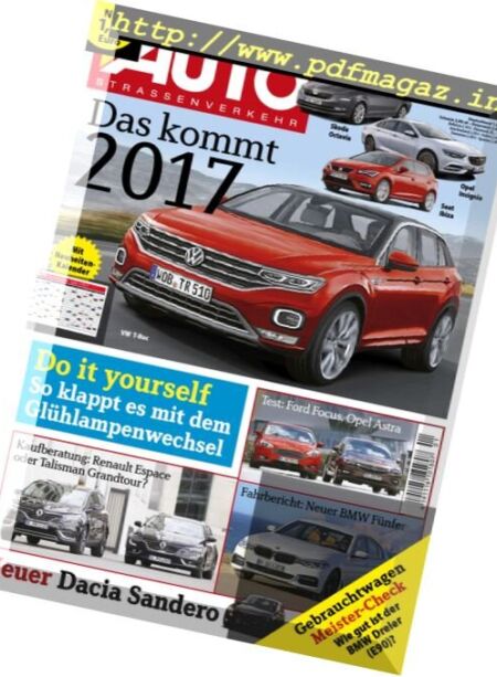 Auto Strassenverkehr – N 01-02 2017 – 14 Dezember 2016 Cover