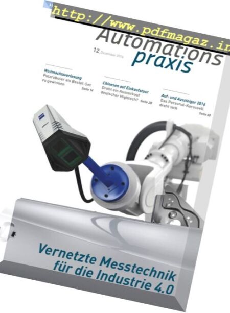 Automations Praxis – Dezember 2016 Cover