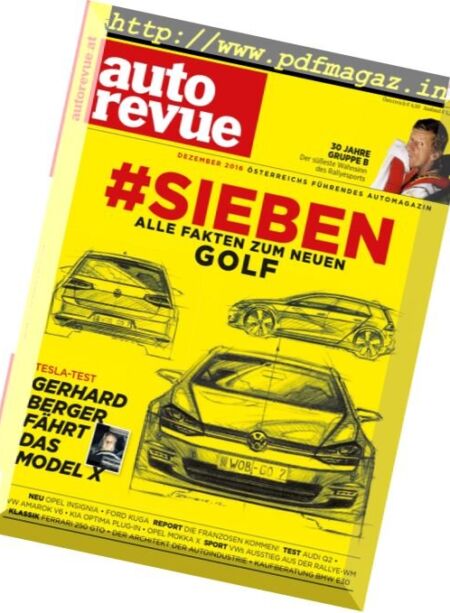 Autorevue – Dezember 2016 Cover