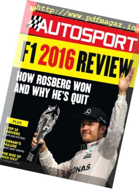 Autosport – 8 December 2016 Cover
