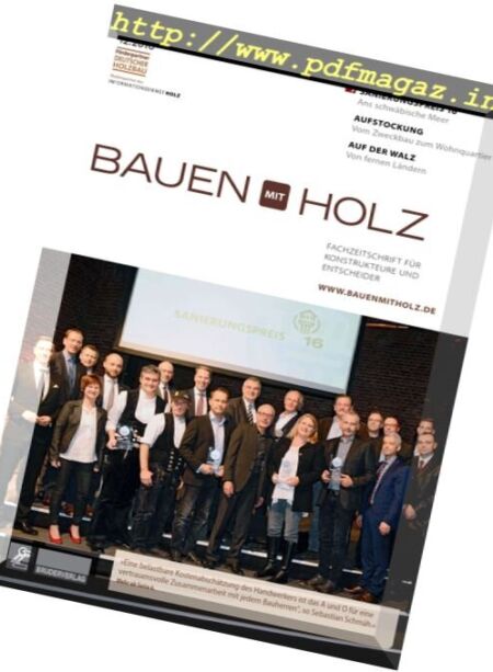 Bauen mit Holz – Nr.12, 2016 Cover