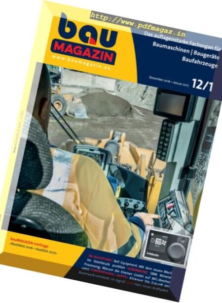 Baumagazin – Dezember 2016 – Januar 2017 Cover
