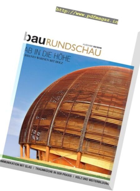 bauRUNDSCHAU – Marz 2016 Cover