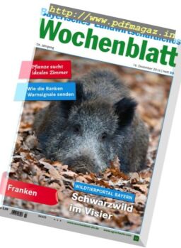 Bayerisches Landwirtschaftliches Wochenblatt – 16 Dezember 2016