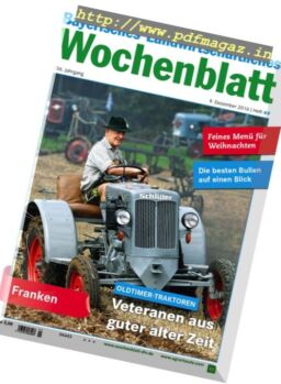 Bayerisches Landwirtschaftliches Wochenblatt – 9 Dezember 2016