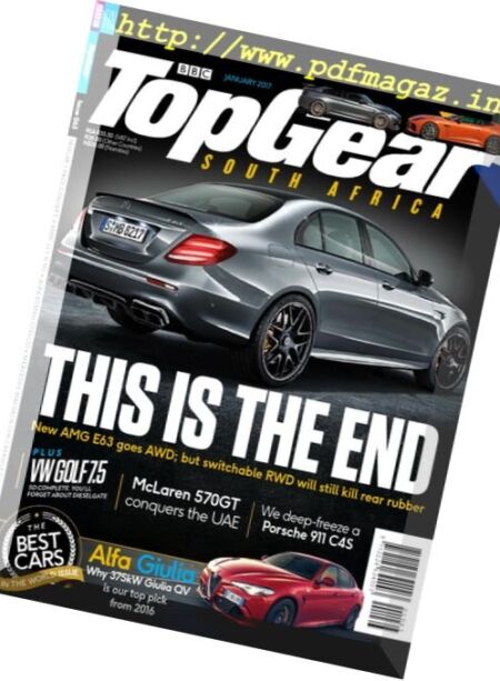 BBC Top Gear South Africa – January 2017 Cover