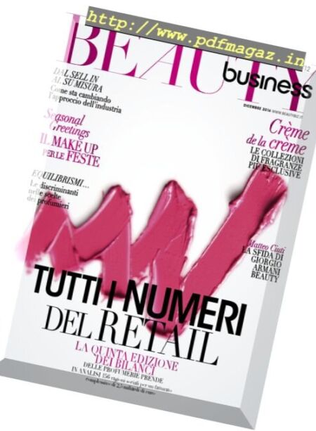 Beauty Business – Dicembre 2016 Cover