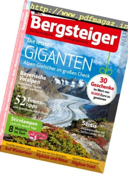 Bergsteiger – Dezember 2016 Cover
