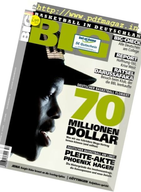 BIG – Basketball in Deutschland – Dezember 2016 Cover