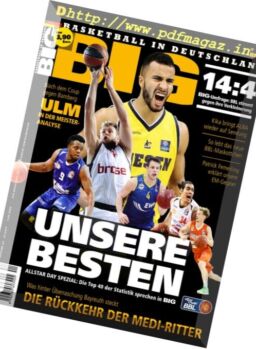BIG – Basketball in Deutschland – Januar 2017