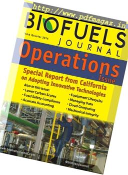 Biofuels Journal – 3rd Quarter, 2016