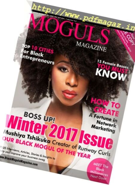 Black Moguls Magazine – Winter 2017 Cover