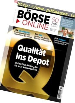 Borse Online – 15 Dezember 2016